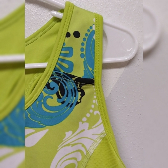 Vibrant Green and Blue Women's Tank Top - Picture 2 of 6